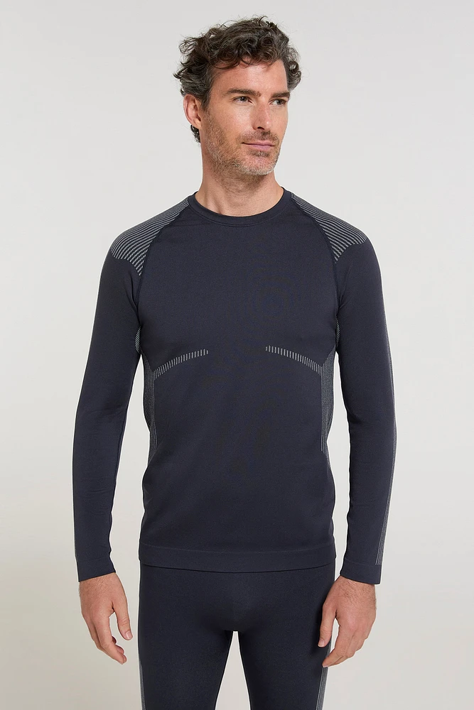 Freestyle Mens Seamless Round-Neck Base Layer