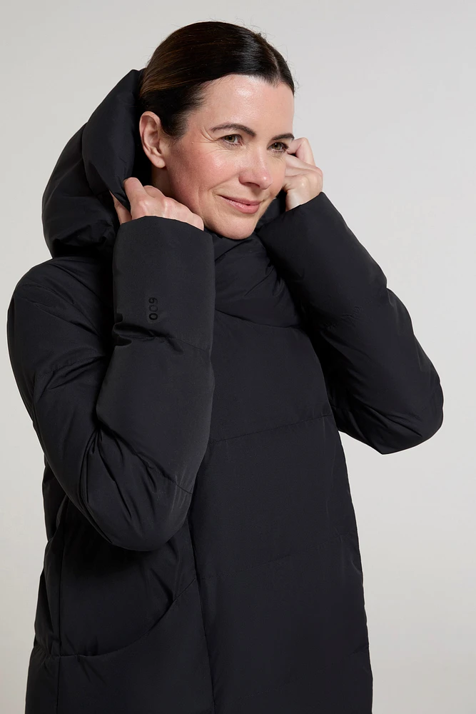 Cozy Wrap Extreme Womens Extra Long Down Jacket