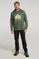 Mountain Grid Mens Hoodie