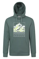 Mountain Grid Mens Hoodie