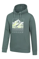 Mountain Grid Mens Hoodie