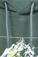 Mountain Grid Mens Hoodie