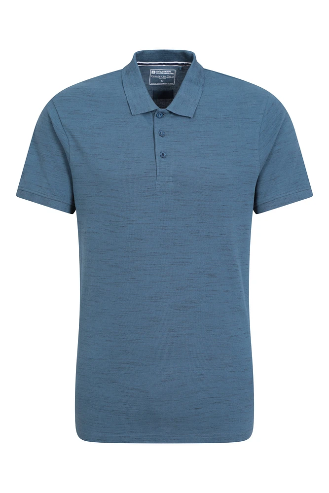 Dawnay Pique Slub Textured Mens Polo Shirt