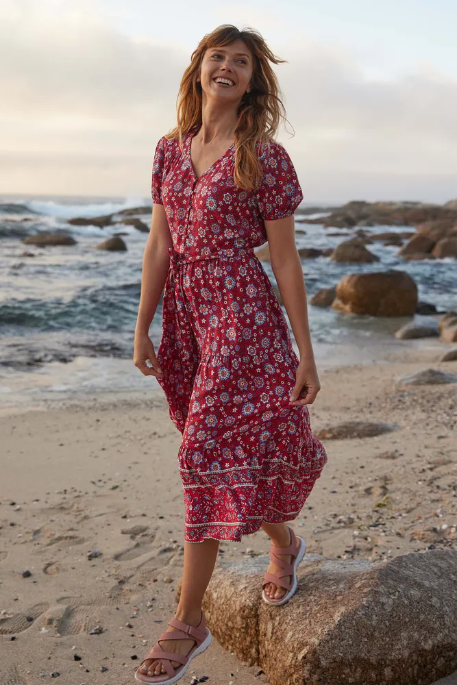 Morocco Womens Midi Dress