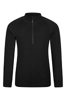 Kids Merino Half-Zip Top