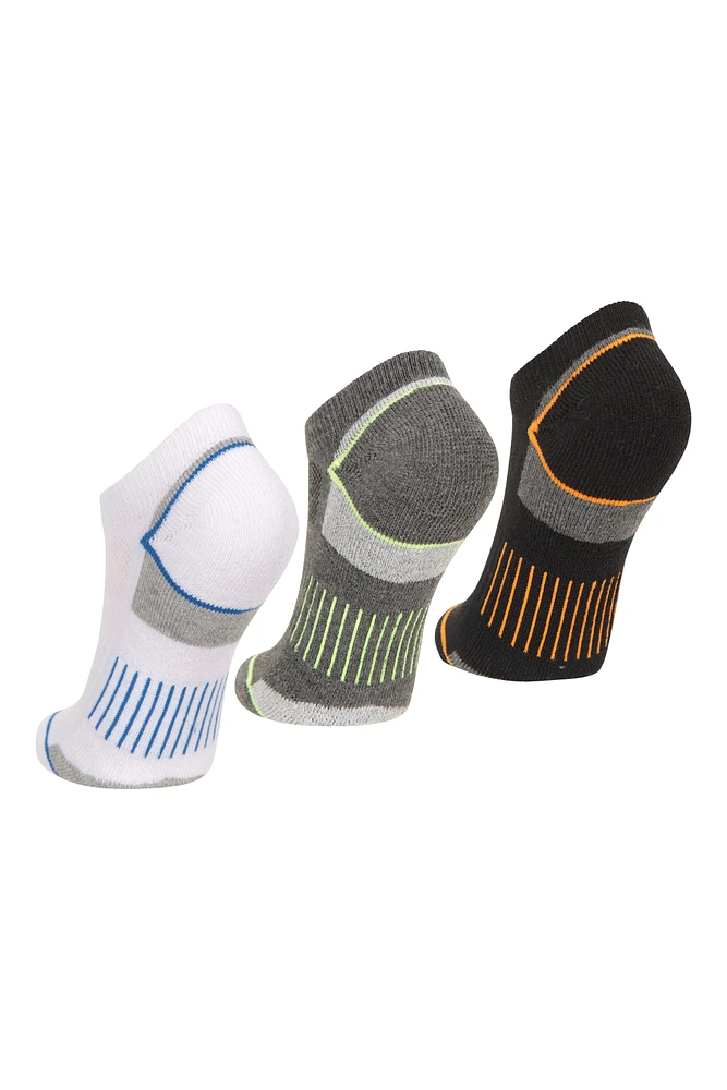 Kids IsoCool Sneaker Length Socks 3-Pack