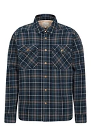 Pinn Mens Sherpa Lined Flannel Shirt