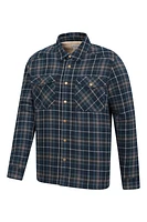 Pinn Mens Sherpa Lined Flannel Shirt