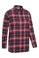 Billie Womens Check Oversized Shirt