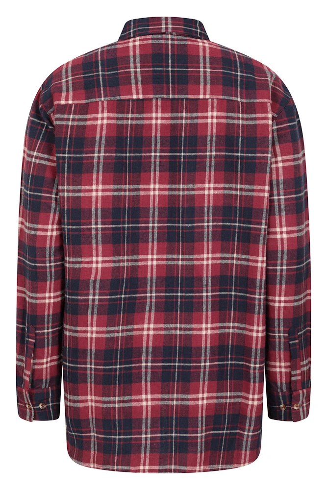 Billie Womens Check Oversized Shirt