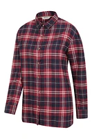 Billie Womens Check Oversized Shirt