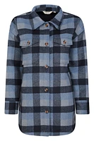 Victoria Womens Brushed Check Shacket