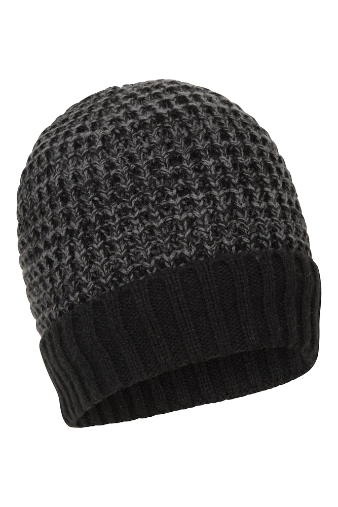 Yeti Melange Fur Lined Thermal Beanie