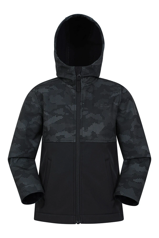 Exodus Kids Camo Print Softshell Jacket