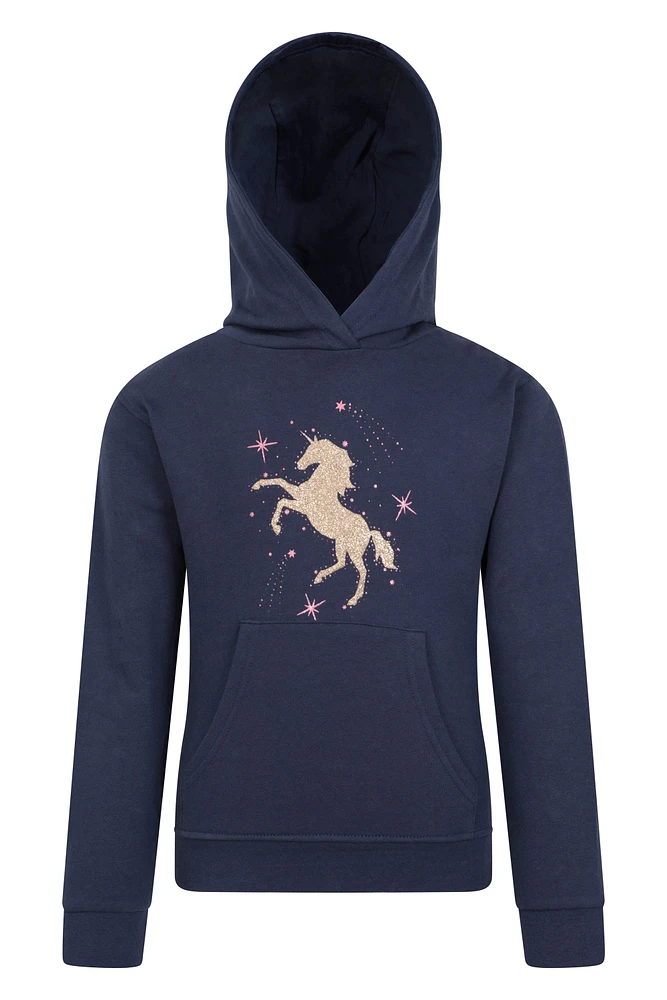 Glitter Unicorn Kids Hoodie