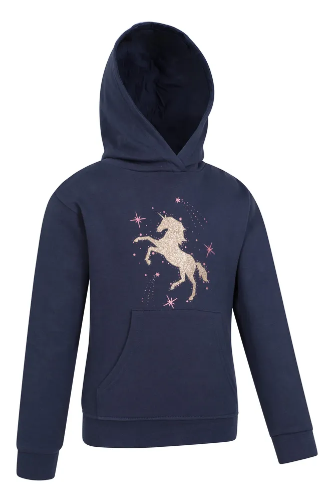 Glitter Unicorn Kids Hoodie
