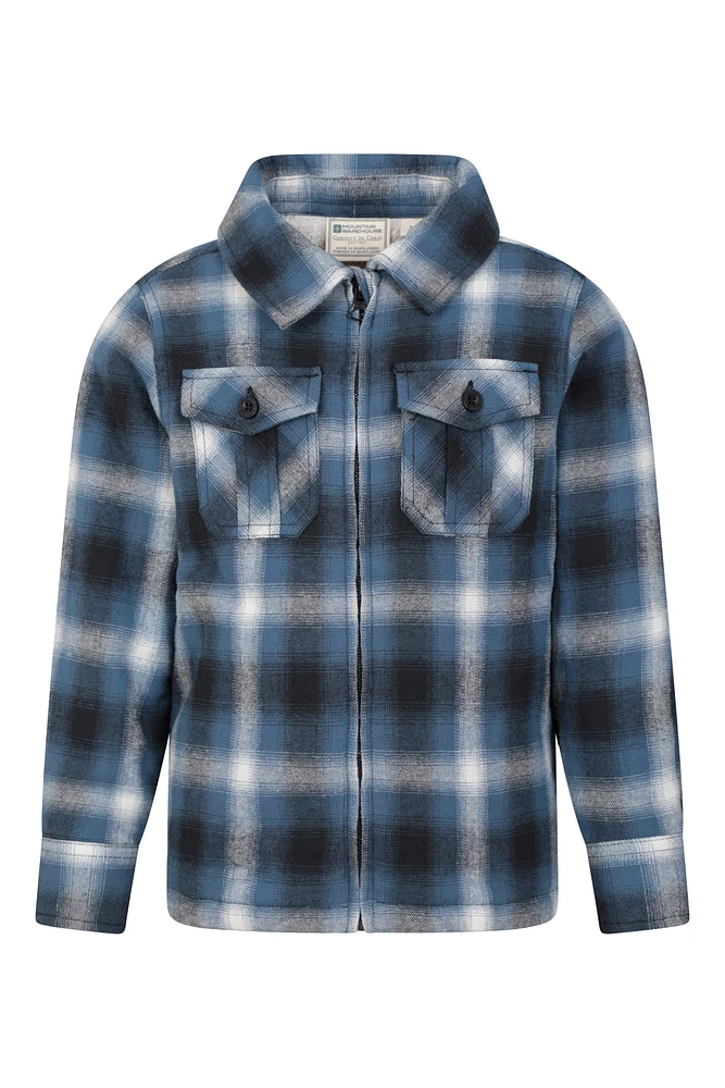 Stream Kids Sherpa Lined Zip Shacket