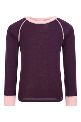 Merino II Kids Round Neck Baselayer Top
