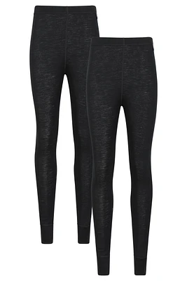 Merino Womens Base Layer Pants 2-Pack