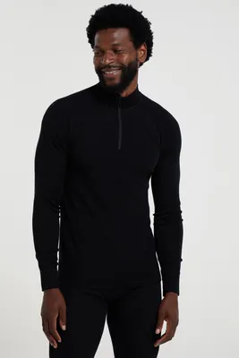 Merino II Mens Zip Neck Base Layer Top