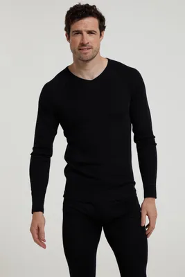 Merino Mens V Neck Base Layer