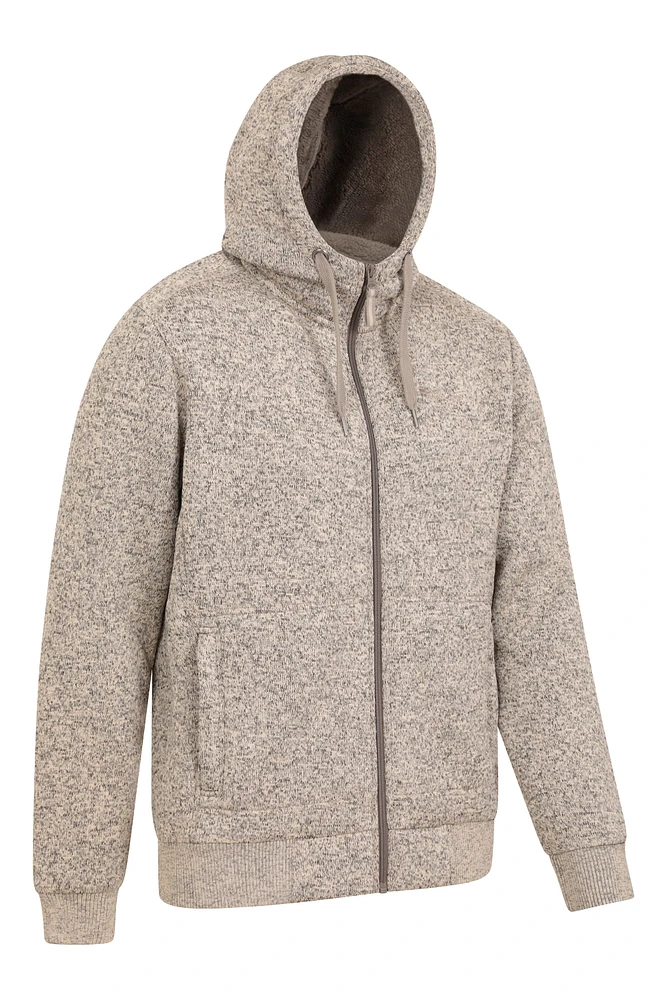 Nevis II Mens Fur Lined Hoodie