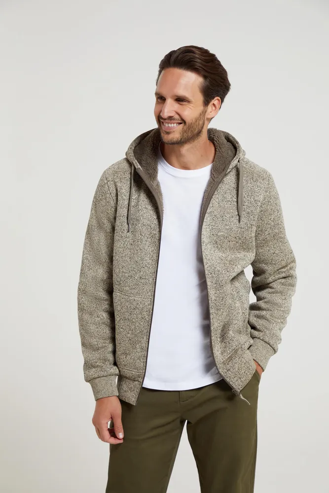 Nevis II Mens Fur Lined Hoodie