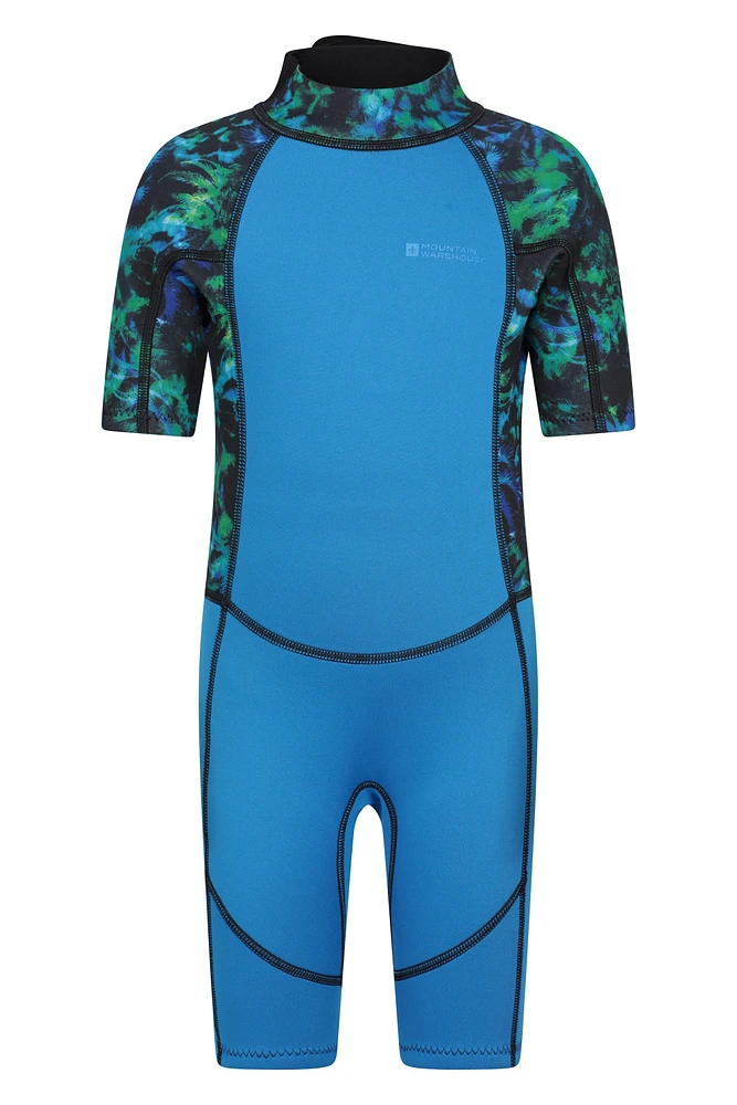 Kids Printed Shorty Wetsuit