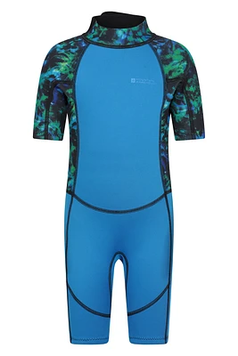 Kids Printed Shorty Wetsuit