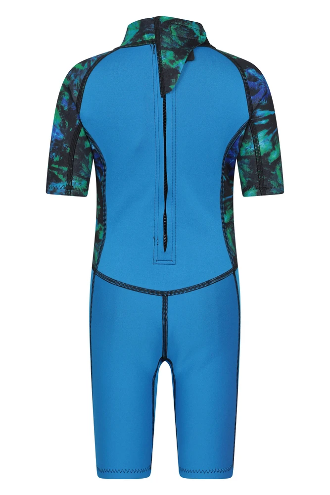 Kids Printed Shorty Wetsuit