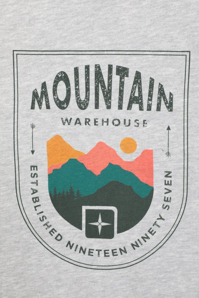 Crest Mountain Mens Graphic Hoodie