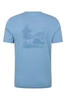 Camping Sketch Mens T-Shirt
