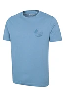 Camping Sketch Mens T-Shirt
