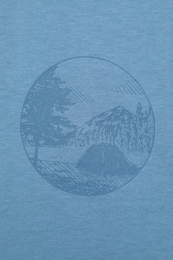 Camping Sketch Mens T-Shirt