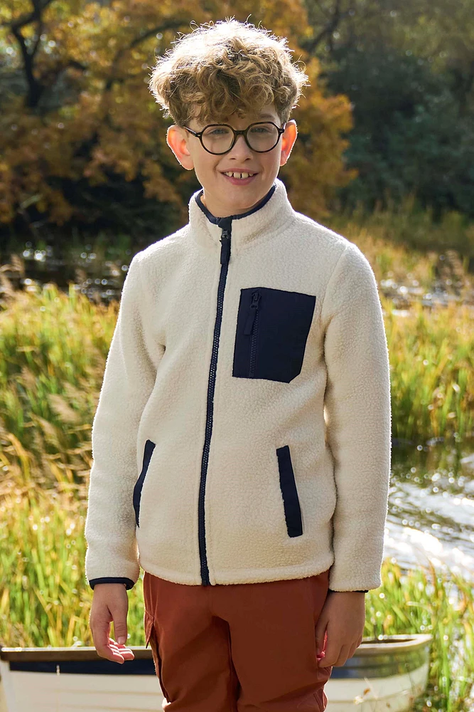 Atlas Kids Full Zip Sherpa Fleece