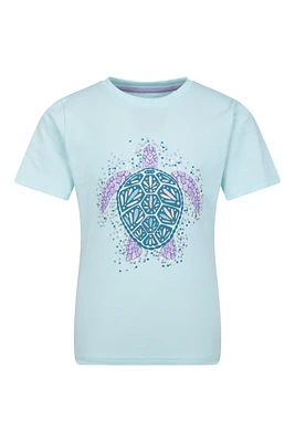 Glitter Turtle Kids Tee