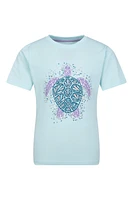Glitter Turtle Kids Tee