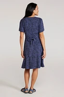 Como Printed Womens Tea Dress