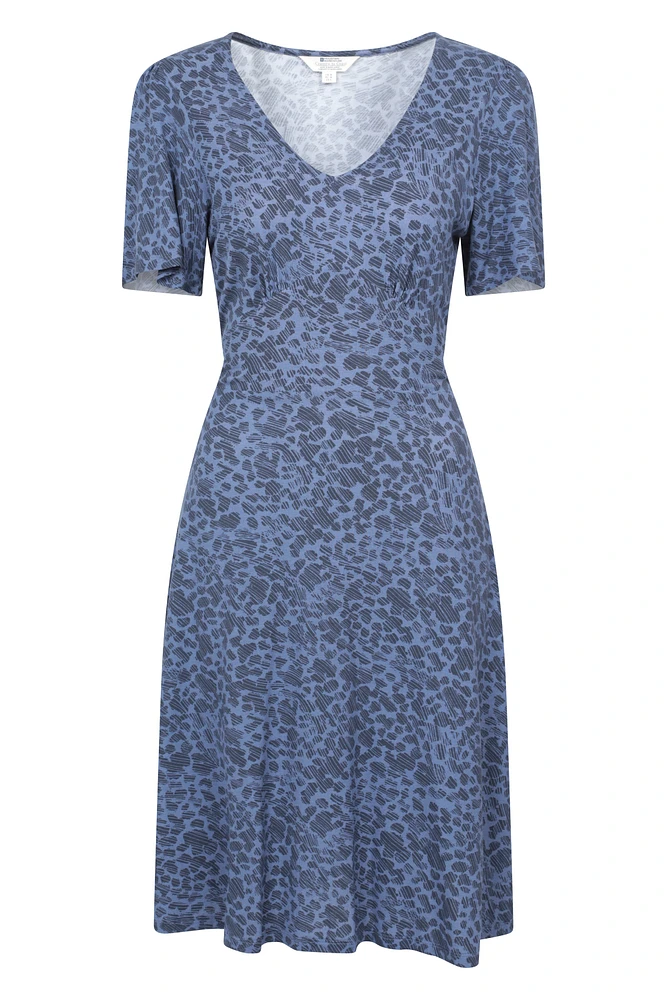 Como Printed Womens Tea Dress