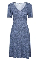 Como Printed Womens Tea Dress