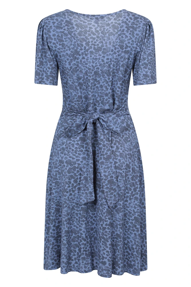 Como Printed Womens Tea Dress