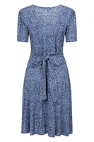 Como Printed Womens Tea Dress