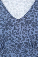 Como Printed Womens Tea Dress