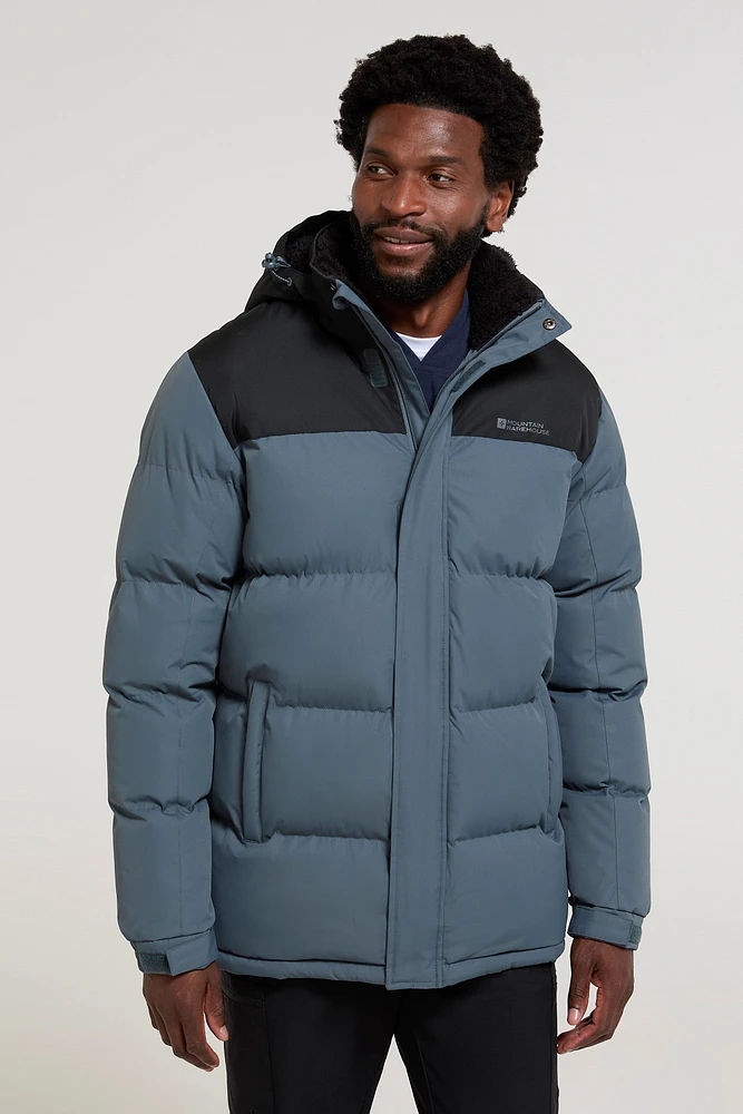 Snow Sherpa Lined Mens Padded Jacket