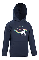 Glitter Rainbow Unicorn Kids Hoodie