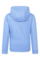 Chest Embroidery Kids Full-Zip Hoodie
