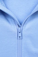 Chest Embroidery Kids Full-Zip Hoodie