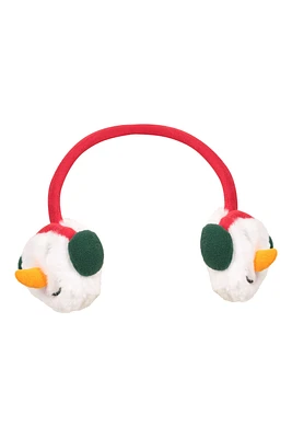 Kids Christmas Snowman Earmuffs