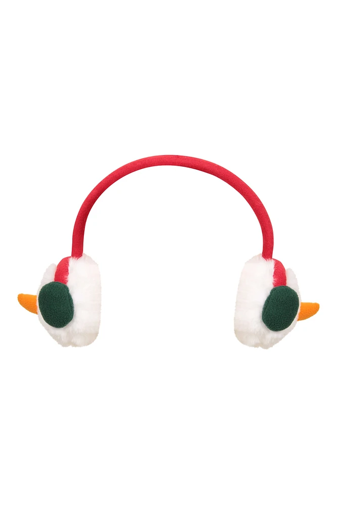 Kids Christmas Snowman Earmuffs