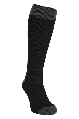 Mens Thermal Knee Length Rain Boot Sock